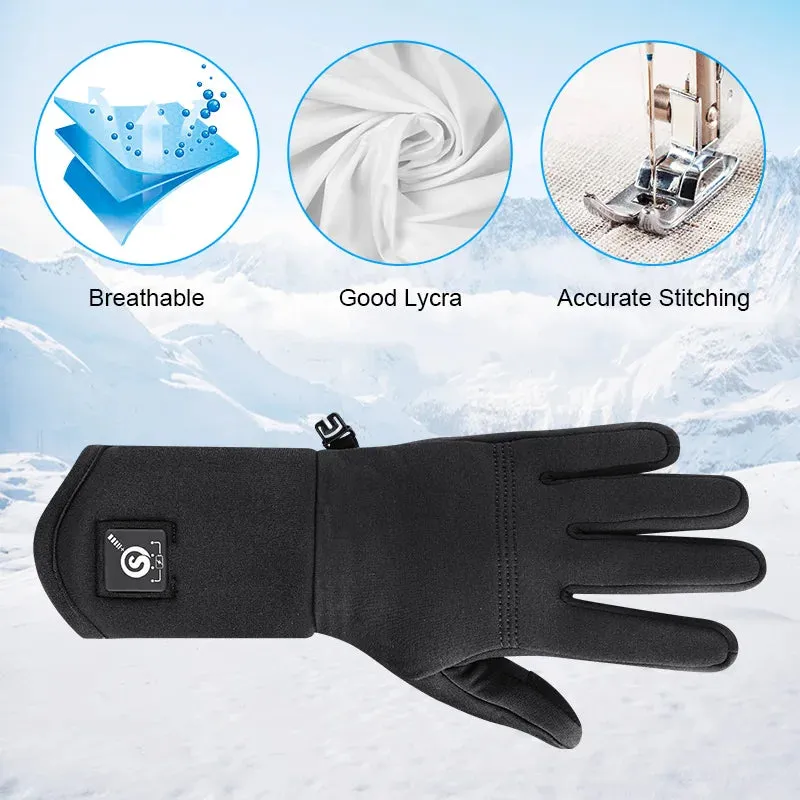 Rechargeable Heated Glove Liners for Men Women Thin Winter Gloves Hand Warmers