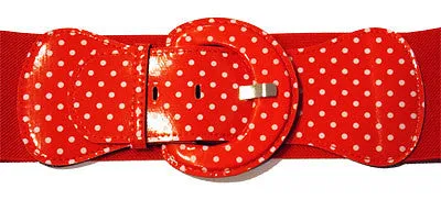 Red Polka Dot Cinch Belt