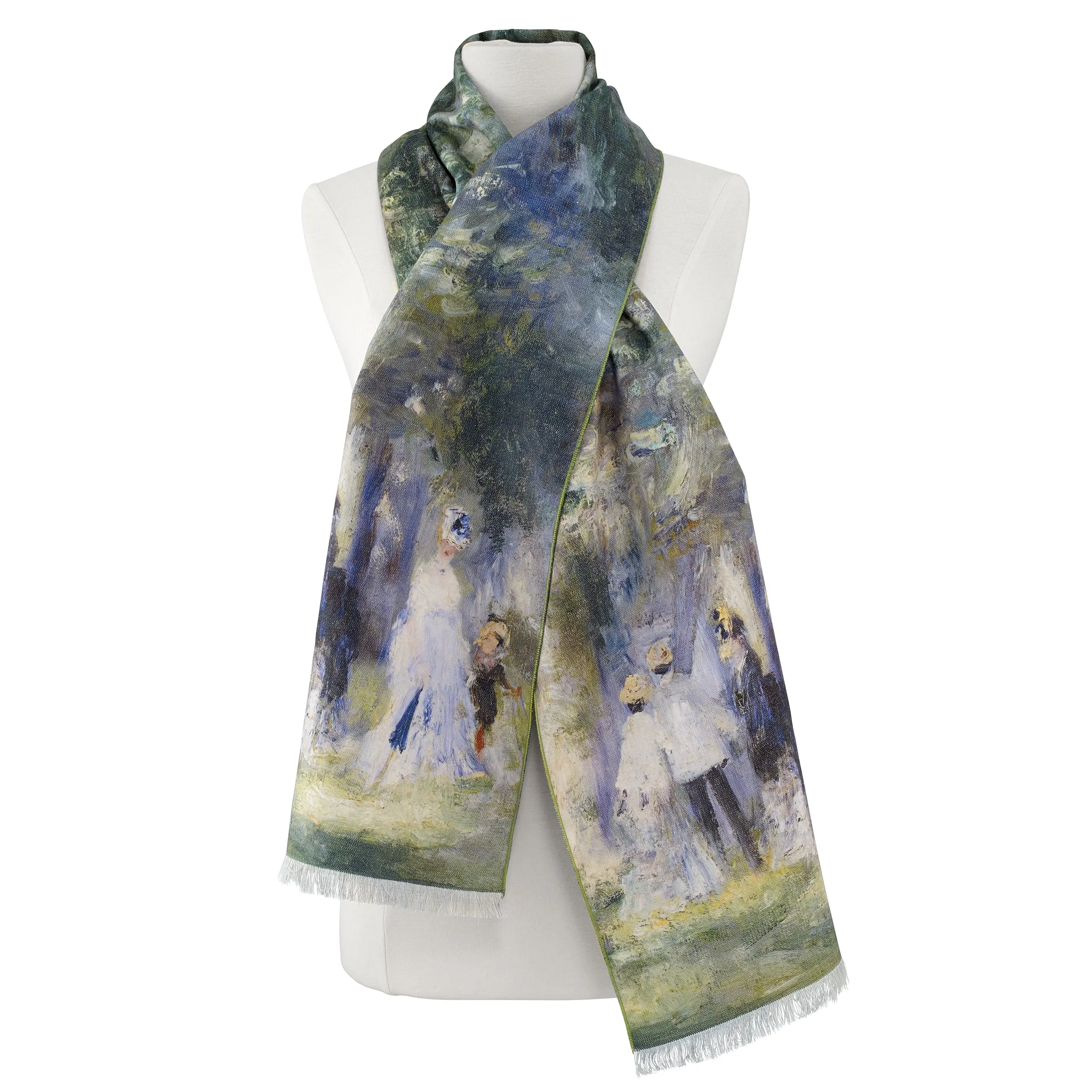 Renoir In the Park at Saint Cloud Viscose\Poly Scarf