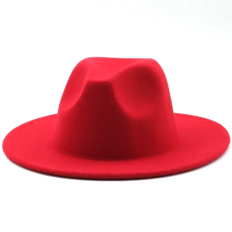 Retro Simple Solid Color Woolen Hat