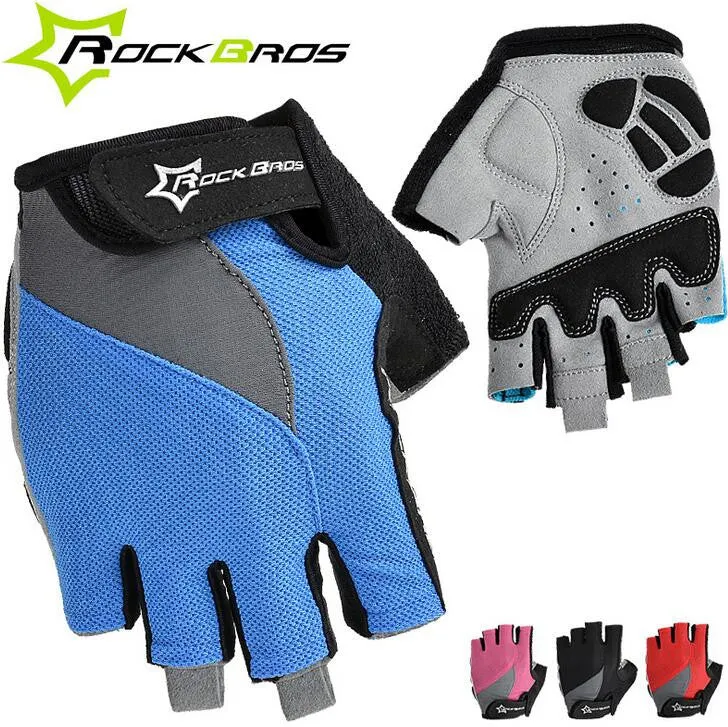 RockBros Non-Slip Breathable Half Finger Bicycle Gloves