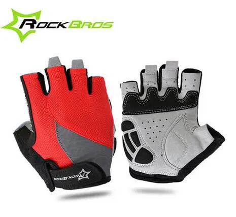 RockBros Non-Slip Breathable Half Finger Bicycle Gloves