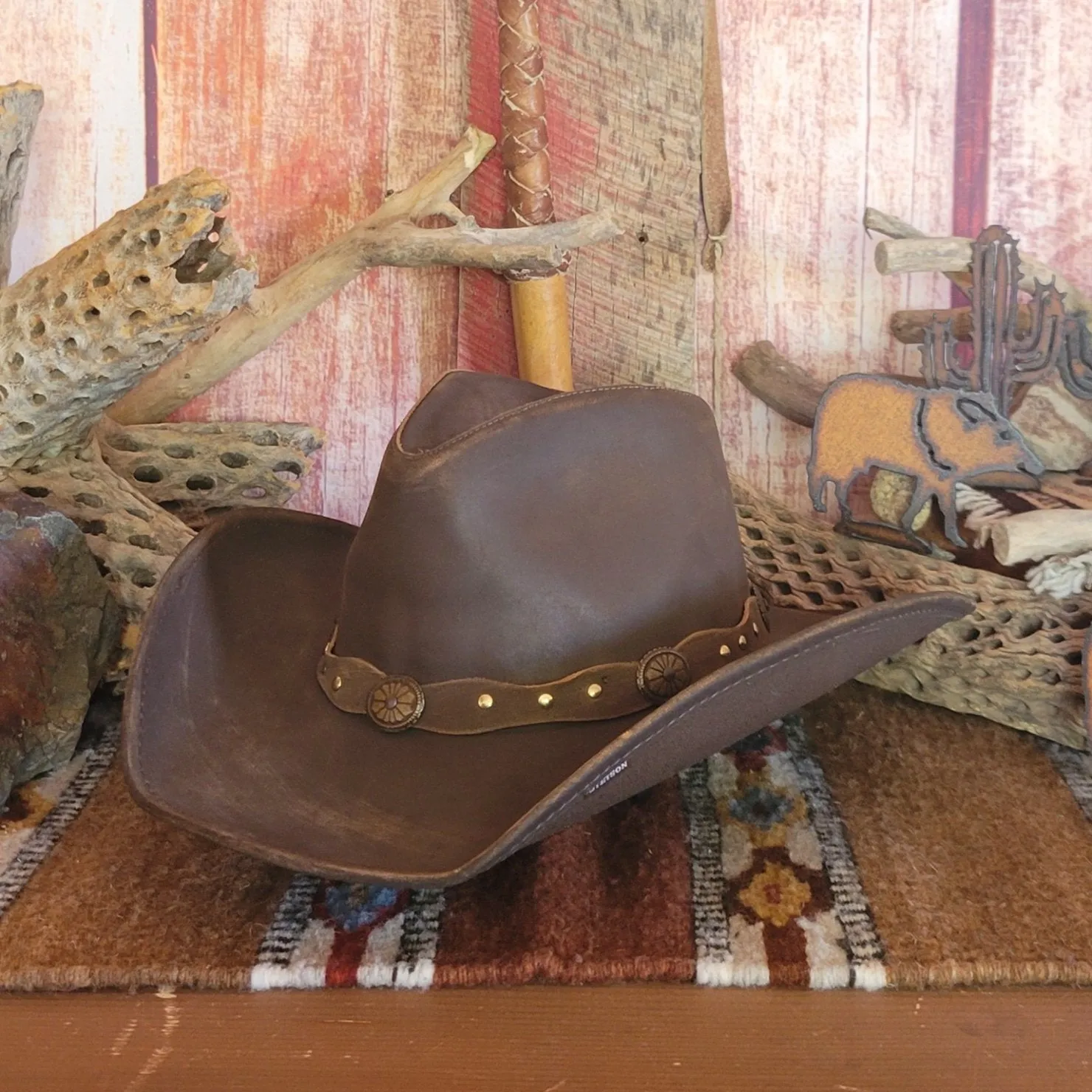 Shapeable Leather Hat, the "Roxbury" by Stetson TRROXB