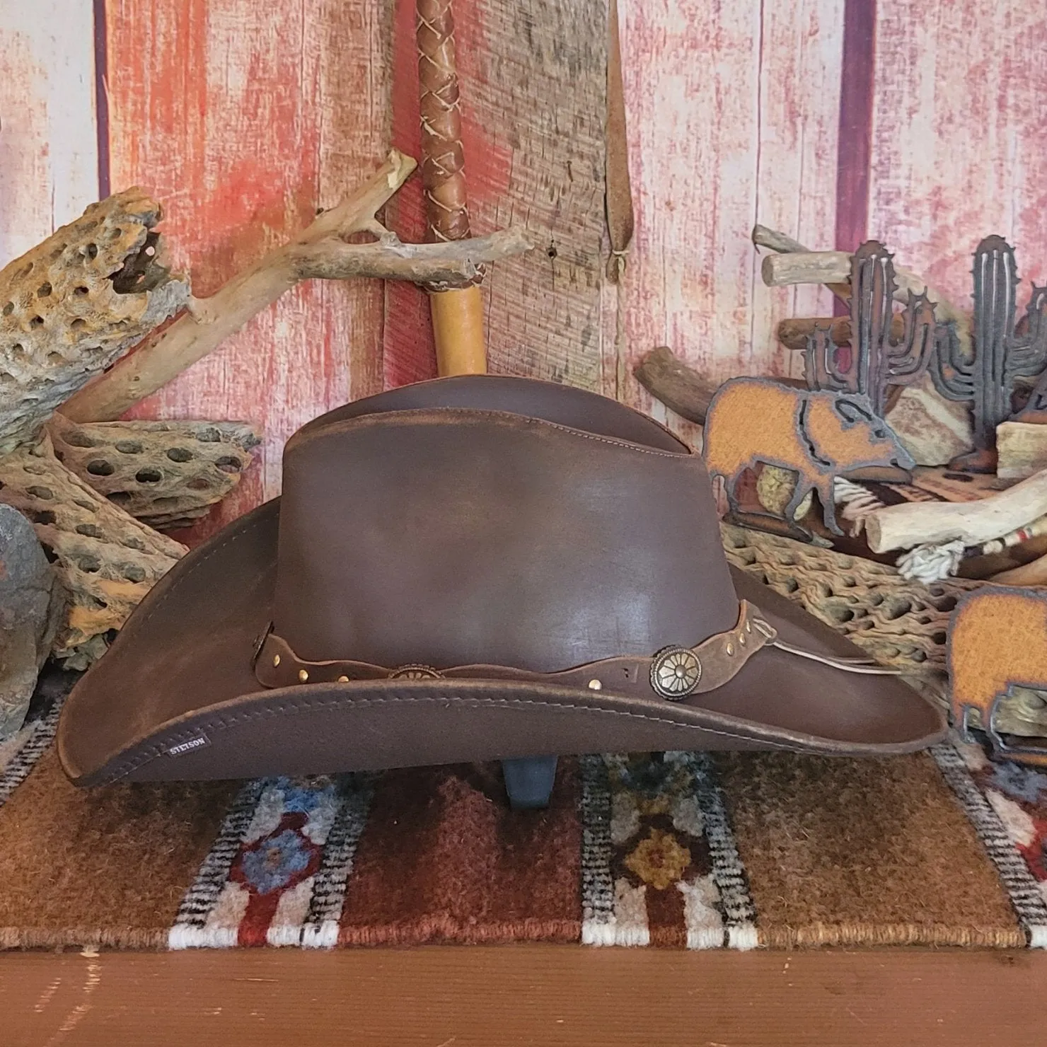 Shapeable Leather Hat, the "Roxbury" by Stetson TRROXB