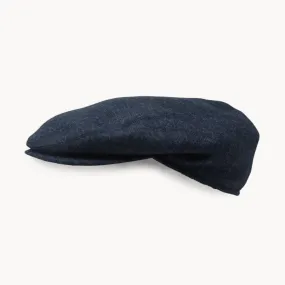 Slim Cap - Navy Melange Wool