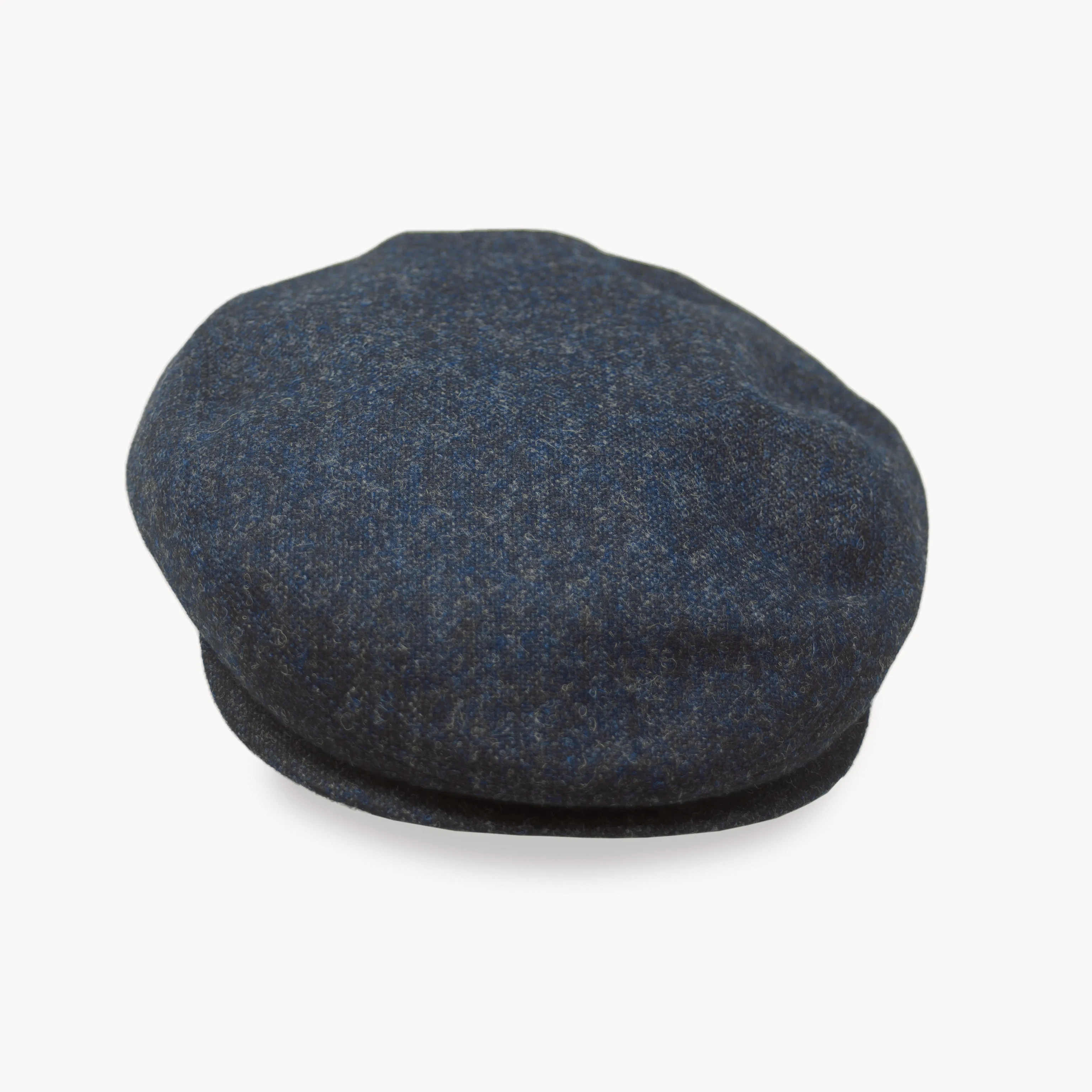 Slim Cap - Navy Melange Wool