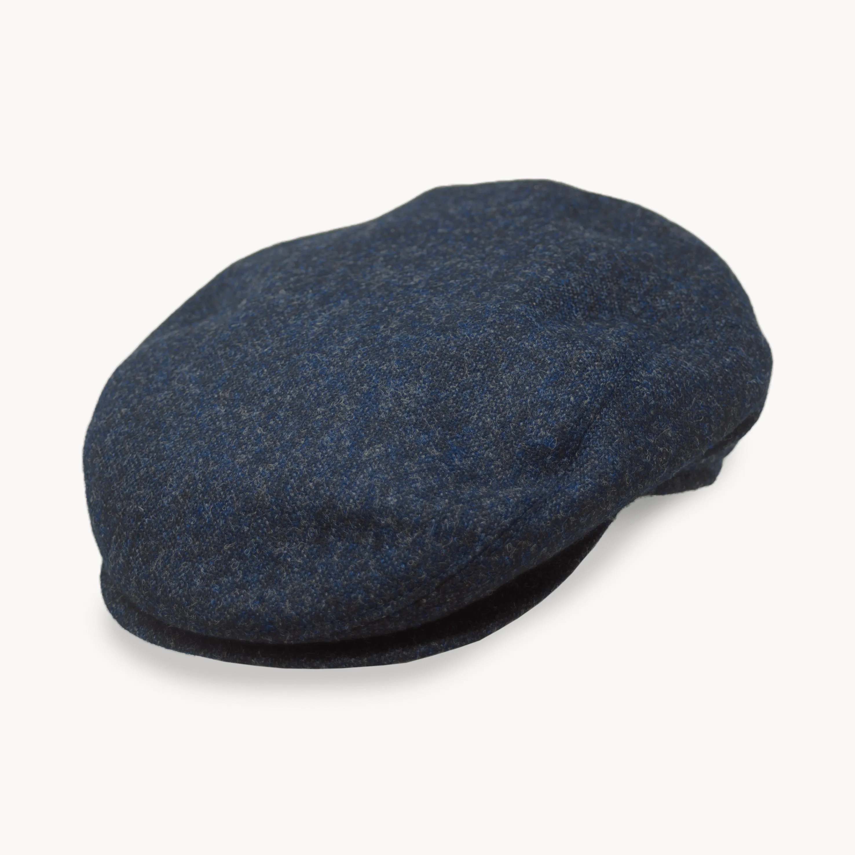 Slim Cap - Navy Melange Wool