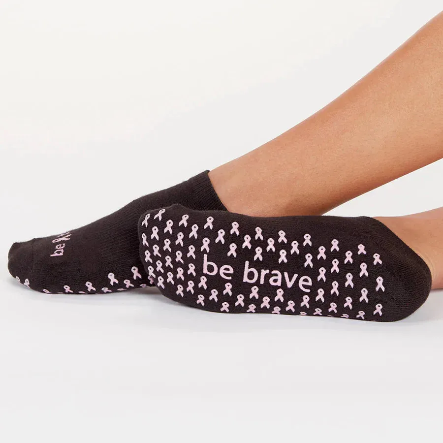 Sticky Be Socks BE BRAVE Grip Socks - Black/Pink