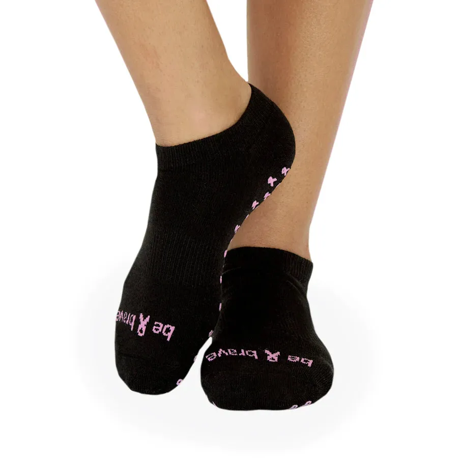 Sticky Be Socks BE BRAVE Grip Socks - Black/Pink