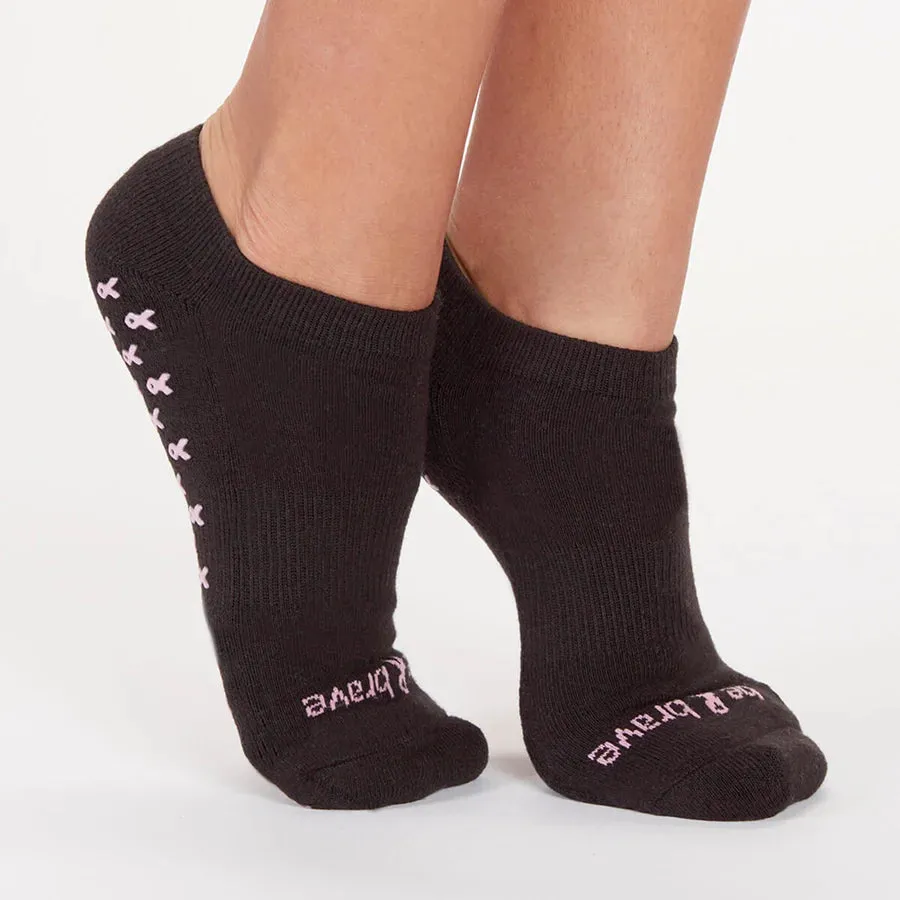 Sticky Be Socks BE BRAVE Grip Socks - Black/Pink