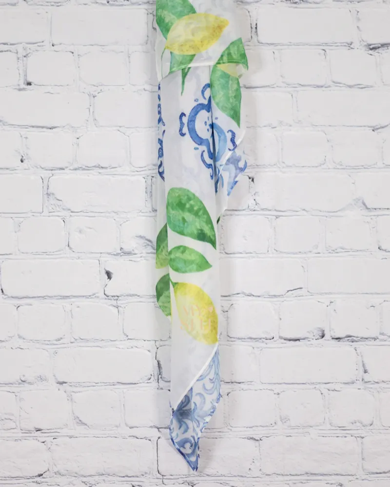 Tie Ur Knot Lemon Toile Triangle with Full Non Slip Grip