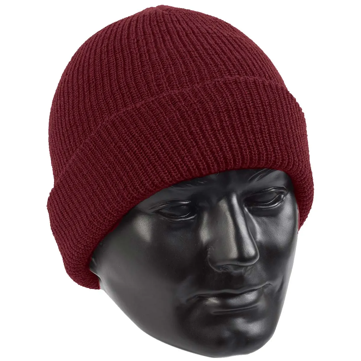 US Army Wool Watch Cap Maroon