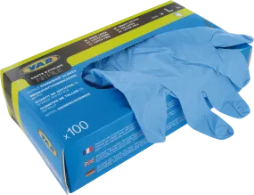 VAR Box of 100 Nitrile Mechanic Technician Gloves