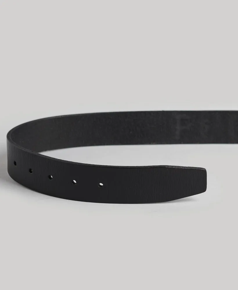 Vintage Branded Belt - Black Emboss