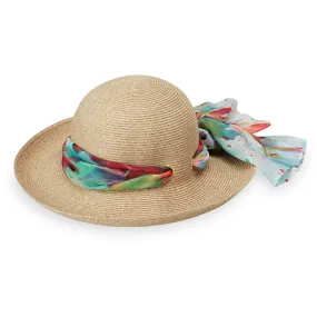 Wallaroo Women's Lady Jane Packable Sun Hat UPF 50  - Natural