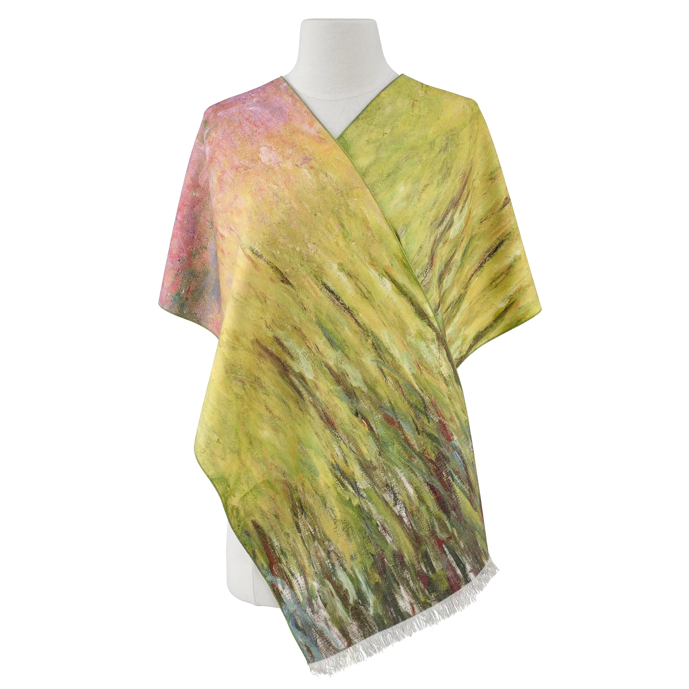 Waterlilies at Sunset Viscose\Poly Scarf