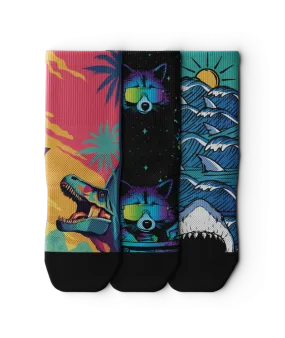 Wild Quarter Socks 3-Pack