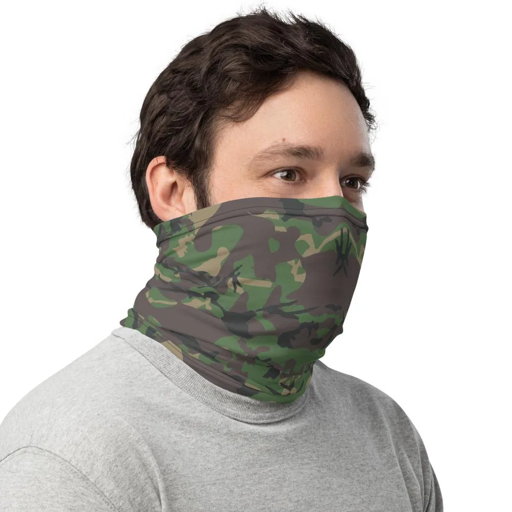 Woodland camouflage Army green camo military tactical neck gaiters face mask covers, tube scarf, Balaclava Beanie scarves headband men/women