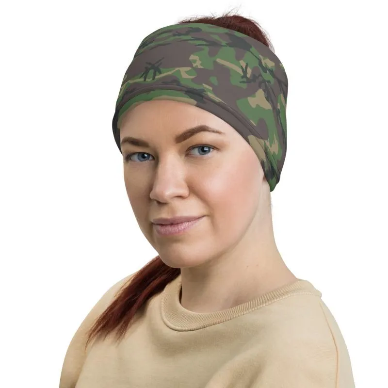 Woodland camouflage Army green camo military tactical neck gaiters face mask covers, tube scarf, Balaclava Beanie scarves headband men/women